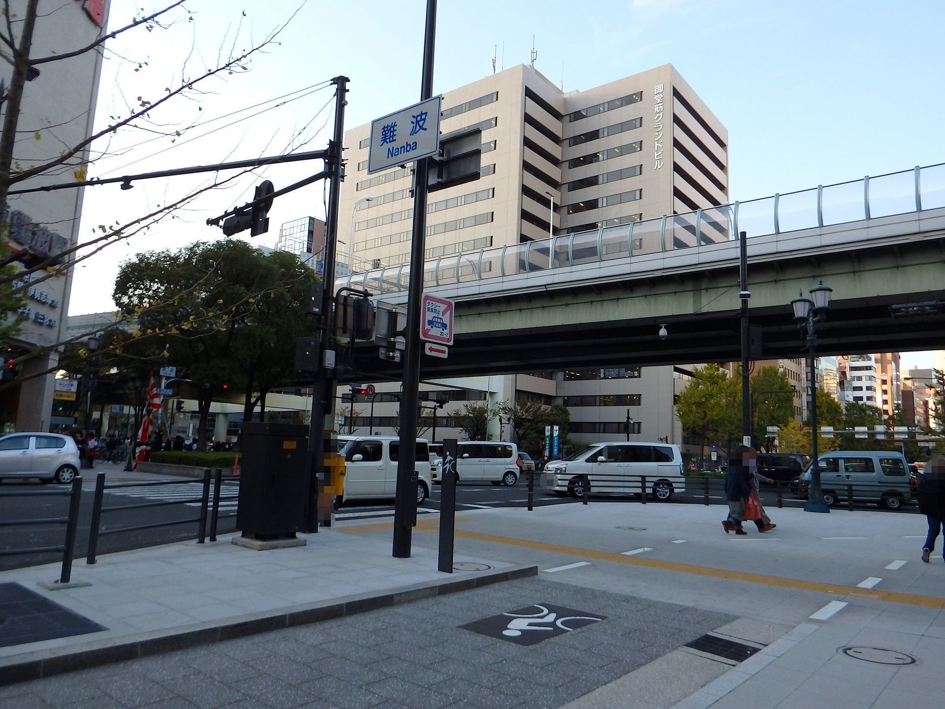 ここから心斎橋まで 自転車